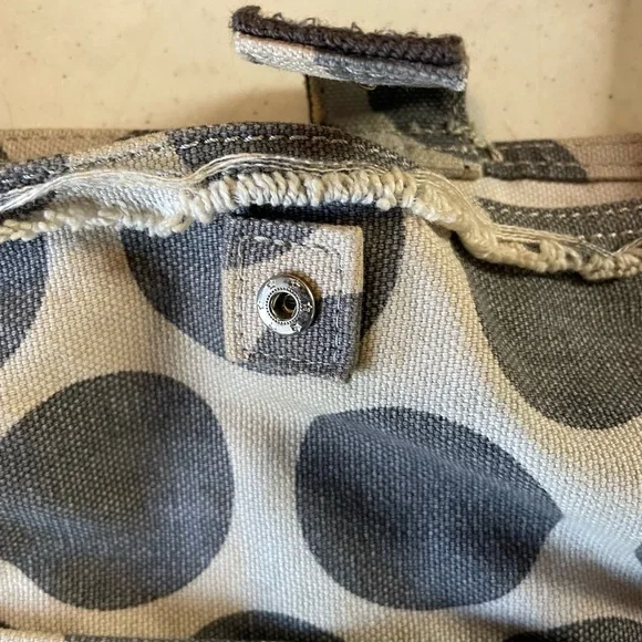 Thirty-one Retro Metro Polka Dot Canvas Crossbody Bag - Picture 5 of 5